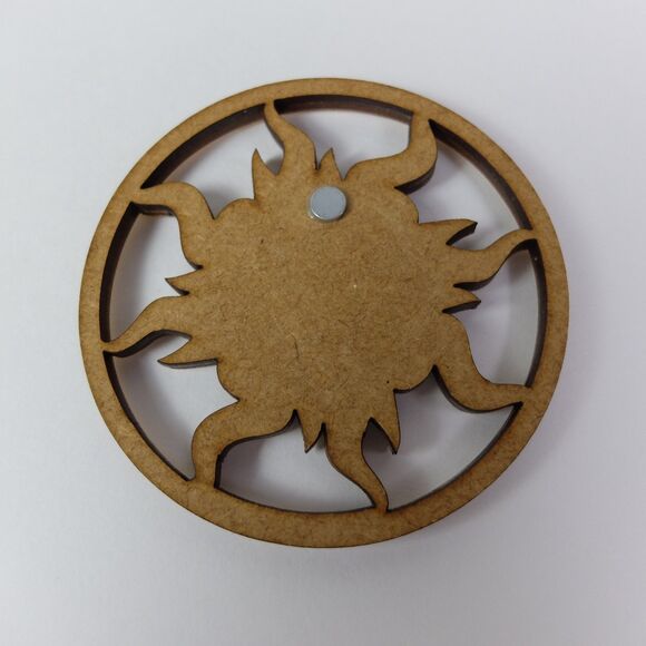 San Diego California Wooden Sun Ref Magnet - Picture 3 of 3
